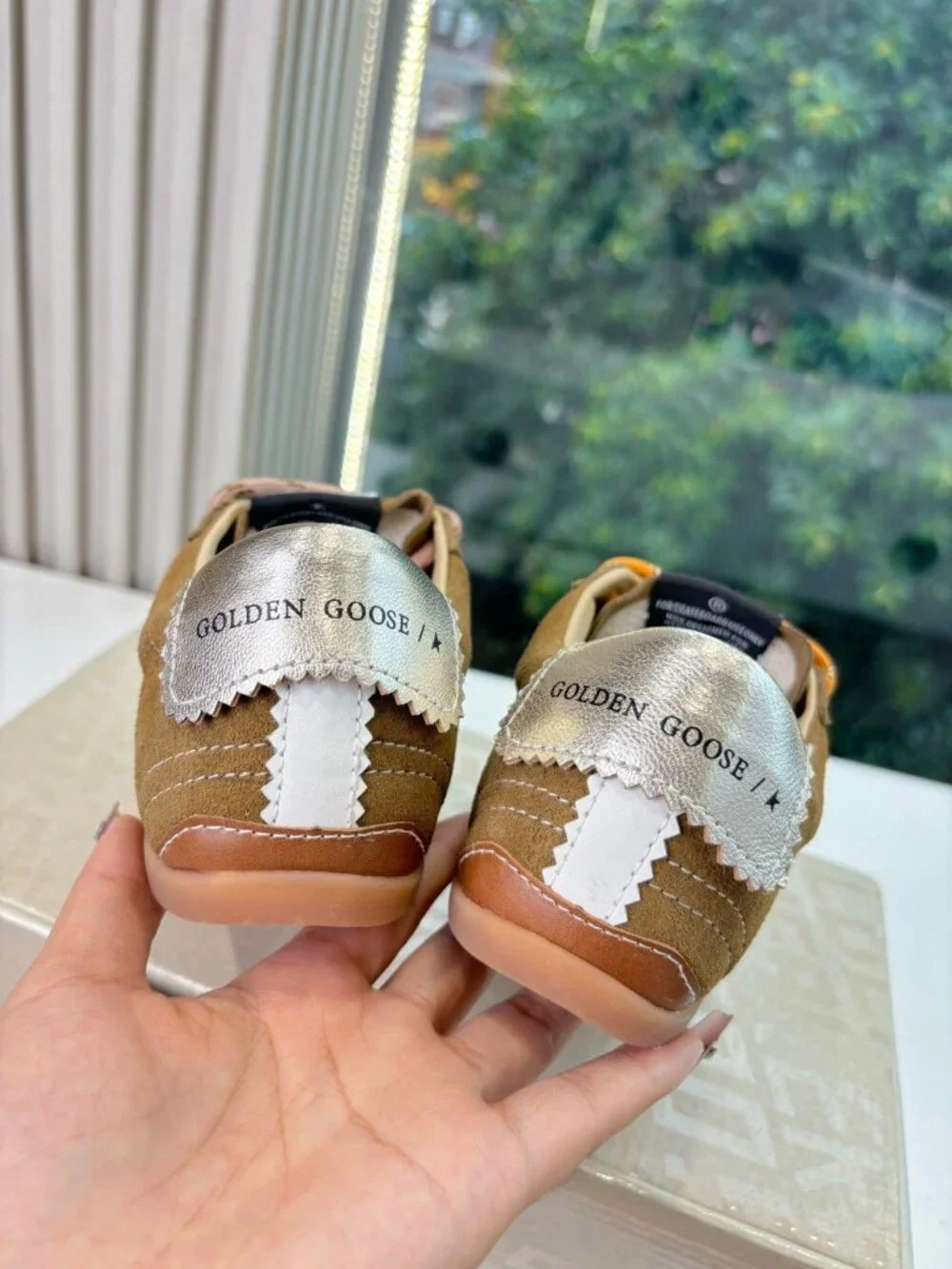Golden Goose Tan Suede Star-Accent Sneakers - Picture 9 of 9